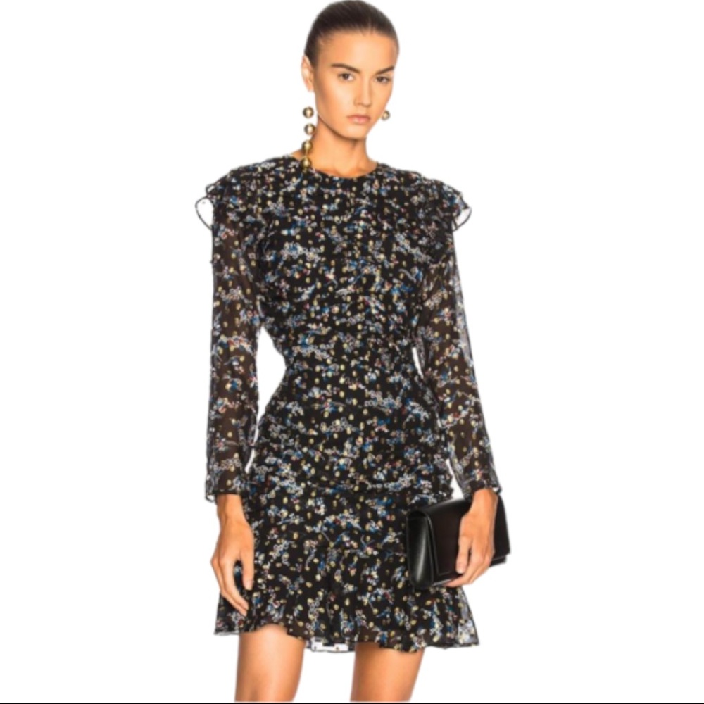 NWT Veronica Beard Black & Gold Parc Cocktail Dress